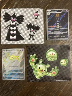 Pokemon Black Bolt & White Flare NM Promo Cards Gothitelle 211 & Reuniclus 212 - Image 1