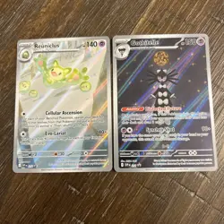 Pokemon Black Bolt & White Flare NM Promo Cards Gothitelle 211 & Reuniclus 212 - Image 2