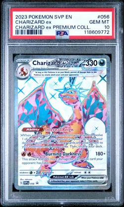 2023 Pokemon Black Star Promo #056 Charizard Ex Premium Coll. PSA 10 GEM MINT - Image 1