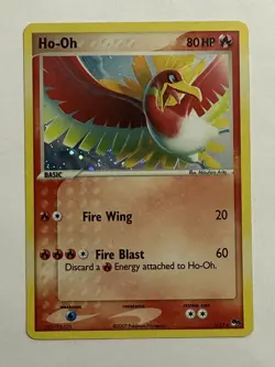 Ho-Oh Pokemon TCG Basic Pop Series 5 Holo Rare 1/17 Near Mint Cards HP 80 - Image 1