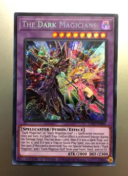 Yugioh The Dark Magicians Limited Edition LDS3-EN090 Secret Rare LP - Image 1