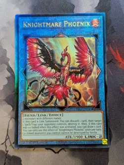 YUGIOH RA03-EN042 Knightmare Phoenix Ultimate Rare 1st Edition NM - Image 1