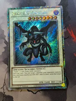 YUGIOH RA03-EN216 Dark End Dragon Platinum Secret Rare 1st Edition NM - Image 1