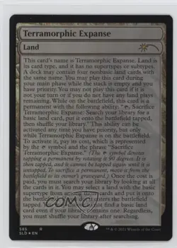 The Full Text Lands Bonus Card - Terramorphic Expanse Foil Magic #585 - Image 1