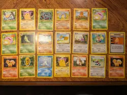 Lot Of 20 Vintage Base Set Pokemon Cards - Image 1