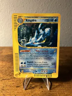Pokemon Kingdra TCG Holo Rare Card Aquapolis H14/H32 - Image 1