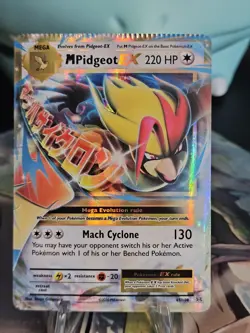 M Pidgeot EX - 65/108 - Ultra Rare Crimped Error card Pokemon TCG NM - Image 1