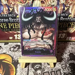 Kaido - ST04-001 - Leader - Foil - Near Mint - English - One Piece Card Game - Image 1