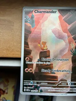 Pokemon TCG Charmander 168/165 Illustration Rare Card Near Mint Condition - Image 2