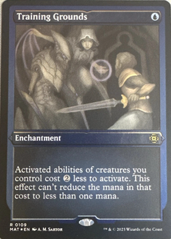 Training Grounds - Etched Foil MOM: The Aftermath RARE MAT MTG TCG Card # 0109 - Image 1