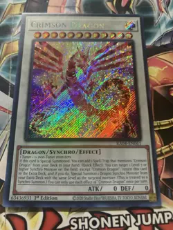 Crimson Dragon (card) (Secret Rare) RA04-EN061 Quarter Century Stampede 1st... - Image 2
