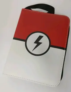 Pokemon Premium Pro Binder Lightning Pokeball TCG 200 Card Padded Leatherette - Image 1