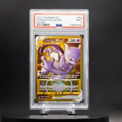 Mewtwo VSTAR Secret Rare #086 | Pokemon Go | Pokemon Card Graded | PSA 9 MINT - Image 1