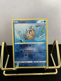 Pokemon TCG SWSH Evolving Skies Feebas #37/203 Common Reverse Holo Card - Image 1