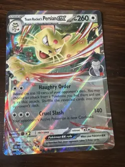 Team Rocket's Persian ex 150/182 Destined Rivals Pokemon TCG NM/M - Image 1