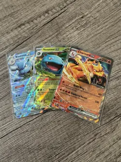Charizard, Blastoise And Venusaur Ex - Pokemon 151 Three Card Set - Image 1