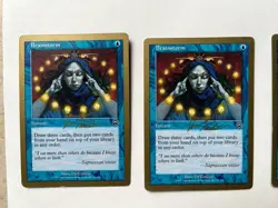 Mtg Carte Magic WCD Finkel Brainstorm Gold border English LP 4X - Image 3