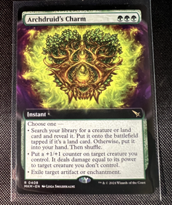 MTG Archdruid's Charm R 0408 Regular Extended Art Rare MKM NM - Image 1