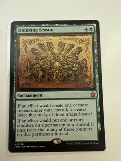 MTG Magic the Gathering Doubling Season (216/763) Foundations NM - Image 1