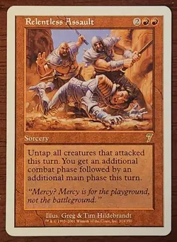 Relentless Assault MtG 7th Edition LP Magic The Gathering - Image 1