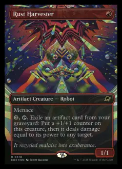 Rust Harvester Borderless Foil Edge of Eternities MTG - NM+ - Image 1