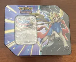 Pokemon TCG: Slashing Legends Tin Box - Zacian ex -5 Booster Packs-New & Sealed! - Image 1
