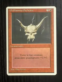 Magic MTG Italian Revised Orcish Oriflamme Artist Proof Near Mint Only 50 Exist! - Image 1