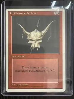 Magic MTG Italian Revised Orcish Oriflamme Artist Proof Near Mint Only 50 Exist! - Image 3