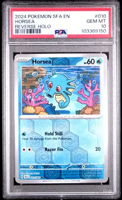 Pokemon Horsea Reverse Holo 010/064 PSA 10 Shrouded Fable *113 - Image 1