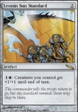 1 x Leonin Sun Standard - Mirrodin - Moderate Play - MTG - Image 1