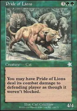 1 x Pride of Lions - Starter 1999 - Heavy Play - MTG - Image 1