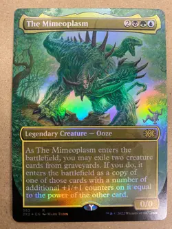 MTG 1x FOIL BORDERLESS The Mimeoplasm 383 Double Masters Magic Gathering x1 NM - Image 1