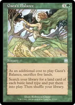 GAEA'S BALANCE x1 mtg NM Apocalypse 1 Unc - Image 1