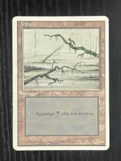Magic MTG Italian Revised Swamp Artist Proof Near Mint - Only 50 Exist! - Image 1
