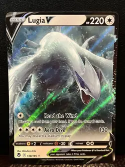 Pokemon TCG Lugia V Silver Tempest 138/195 Holo Ultra Rare NM - Image 1
