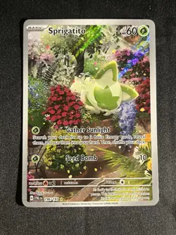 Sprigatito - 196/193 Paldea Evolved Illustration Rare Pokemon - Image 2