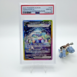 #170 POKEMON SCR EN-STELLAR CROWN SPECIAL ILLUSTRATION RARE TERAPAGOS EX PSA 10 - Image 1