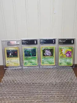 Pokemon Slab Lot * 4 Slabs total * ( 1996,1997,2000,2008) Pokemon TCG - Image 1