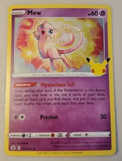 Pokemon Mew Holo Celebrations 011/025 Near Mint - Image 1
