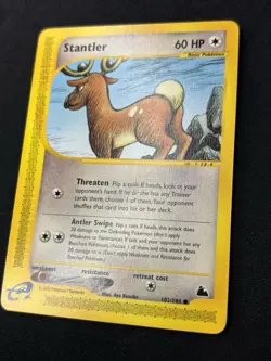 Stantler 102/144 - Skyridge E-Series Non-Holo Pokemon Card - LP/NM - Image 2