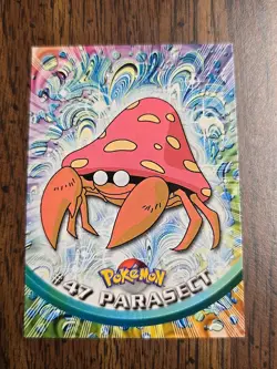 Pokemon Topps TV Animation Edition #47 Parasect Card LP - Image 1