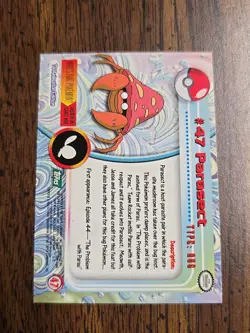 Pokemon Topps TV Animation Edition #47 Parasect Card LP - Image 2