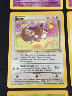 Vintage Pokemon Card Lot Pikachu, Eevee, Charmander, Squirtle, Bulbasaur WOTC - Image 5