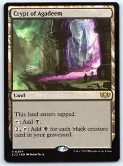 Crypt of Agadeem - Commander Tarkir Dragonstorm - MTG - Magic - Near Mint - Image 1