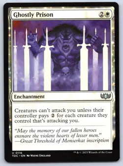 Ghostly Prison - Commander Tarkir Dragonstorm - MTG - Magic - Near Mint - Image 1