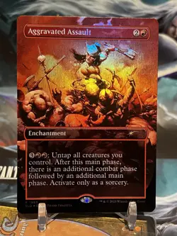 MTG | Aggravated Assault (1983) [Secret Lair Frank Frazetta] ✨FOIL✨ - Image 1