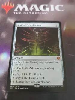 Mtg. Staff of Compleation. Phyrexia: All Will Be One. Pack Fresh - Image 1