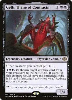 Geth, Thane of Contracts [All Will Be One] MTG - Image 1