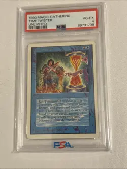 Magic the Gathering MTG Unlimited Timetwister PSA 4 Nicely Centered Undergraded - Image 1