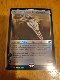 MTG Dawnsire, Sunstar Dreadnought Edge of Eternities Foil Mythic 238 Pack Fresh - Image 1